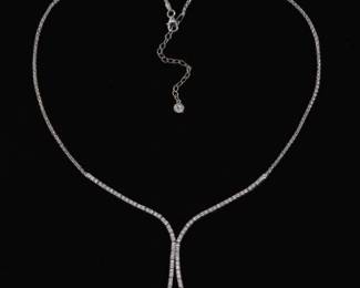 Ladies Gold and Diamond Necklace 