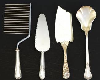 Four Sterling Serving Pieces