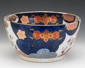 Large Japanese Imari Porcelain Bowl