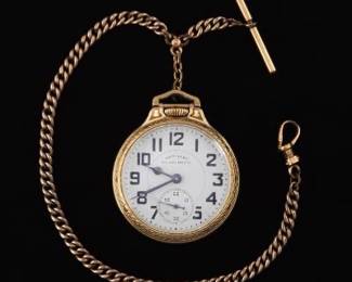 1954 Hamilton 992B 16 Size Gold Filled Railroad Grade Watch