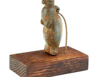 Egyptian Faience Cat Amulet