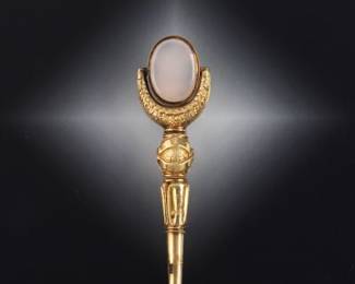Circa 1840 Gold Wrapped Watch Key
