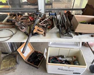 Large assortment of hand tools