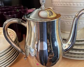 Silver plated coffee urn …. Beautiful condition