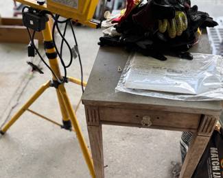 Vintage small wooden side table 