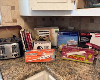 Various kitchen gadgets and gizmos.. 