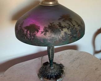 Lamp with Blacklight Bulb Installed