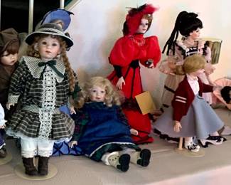 Collector Dolls - Many with Coca Cola theme