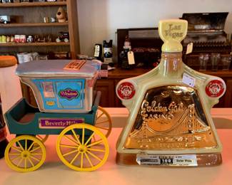 1975 Jim Beam "Beverly Hills" Vendome Delivery Wagon decanter and 1970 Golden Gate Casino Las Vegas Jim Beam whiskey decanter