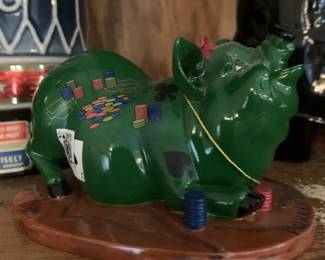 Vintage "Porker Face" Pig Invasion resin figurine