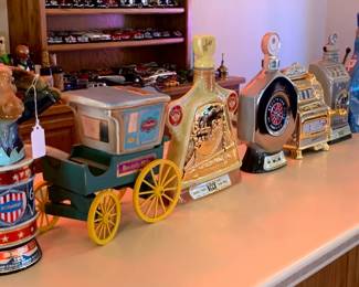 Vintage Commerative Whiskey Bottles