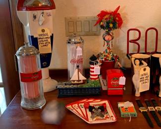 Variety of collectible items, both old and new