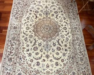 120" x 79" Wool and Silk accent