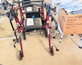 Walker with seat-2 new ones