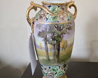 Antique Hand Painted Nippon Vase