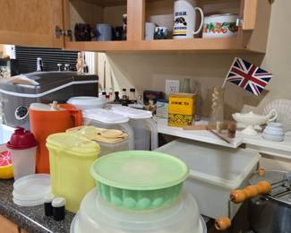 Lots of Tupperware and Plastic Storage, Canisters and much more