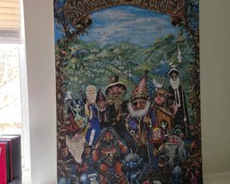 Hand Crafted Puzzle into Wall Art; Model Car