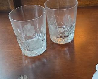 Etched Floral Tumblers