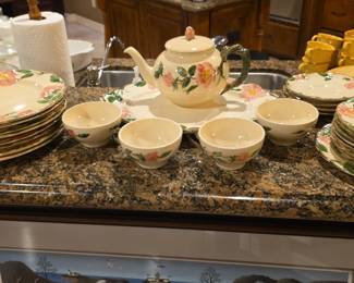 Hall China Wild Rose Pattern Tea Set