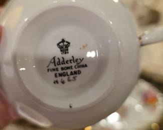 Adderley Fine Bone China Teacup and Saucer Set second image