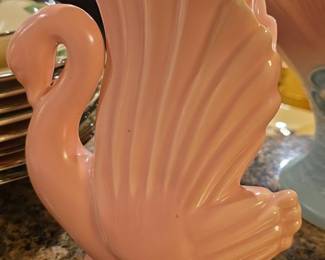 Pink Swan Planter or Vase