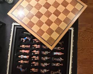 The History Channel Civil War Chess Set with Wooden Board