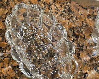 Princess House Crystal Oval Scalloped Dish second image