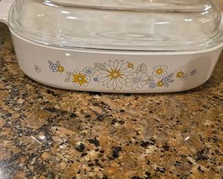 CorningWare Floral Bouquet Casserole Dish with Lid