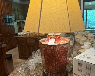 Chinese Export Ginger Jar Table Lamp