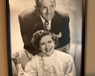 George Burns and Gracie Allen Autographed Photograph