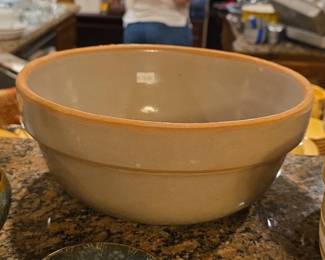 Vintage Yellow Ware Mixing Bowl