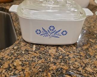 CorningWare Blue Cornflower Casserole Dish with Lid