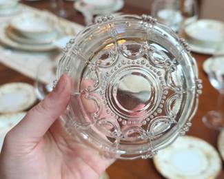 Pressed Glass Berry Bowl second image