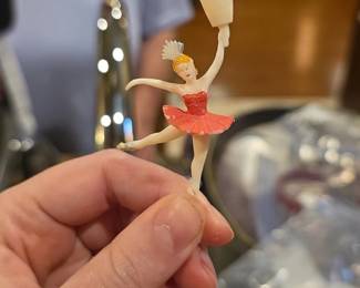 Vintage Plastic Ballerina Cake Toppers Assortment third image