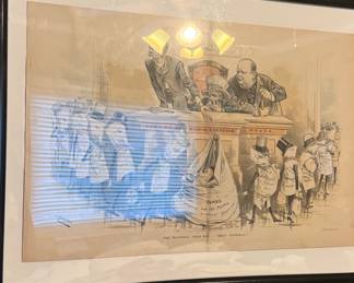 The National GrabBag  Help Yourself Political Cartoon by Joseph Keppler