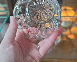 Cut Glass Bowl with Starburst and Fan Pattern second image