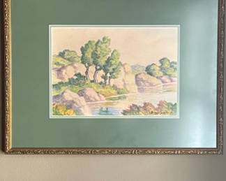 Watercolor Landscape by Birger Sandzn