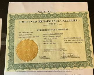 Nikolai Morgon Autumn Roses Oil on Canvas second image