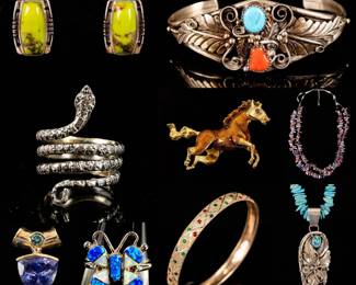 Sterling Silver and Gold Jewelry 