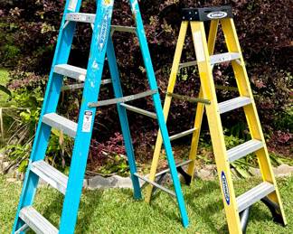Set of 2 Werner 6ft and 5ft Ladders 