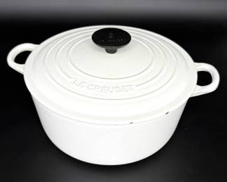 Le Creuset White 24 Dutch Oven 
