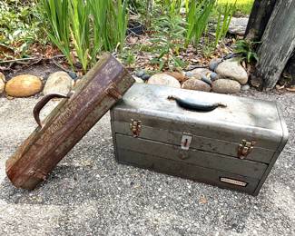 Set of 2 Vintage Craftsman Tool Boxes and Contents 