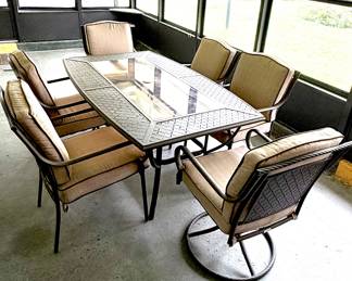 Martha Stewart Living Patio Table with Six Chairs 