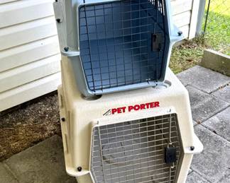 2 Pet Crate Carriers 