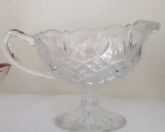 Crystal Gravy Boat with Underplate