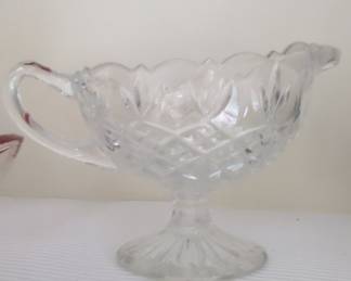 Crystal Gravy Boat with Underplate