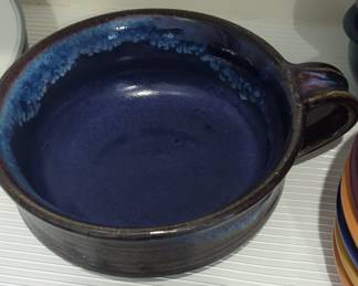 Studio Pottery Soup Mug with Handle
