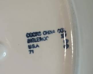 Coors China Co. Oval Platter second image