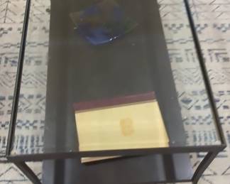 Uttermost Alayna Black Metal and Glass Coffee Table