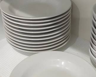 White Ceramic Dinner Plates
